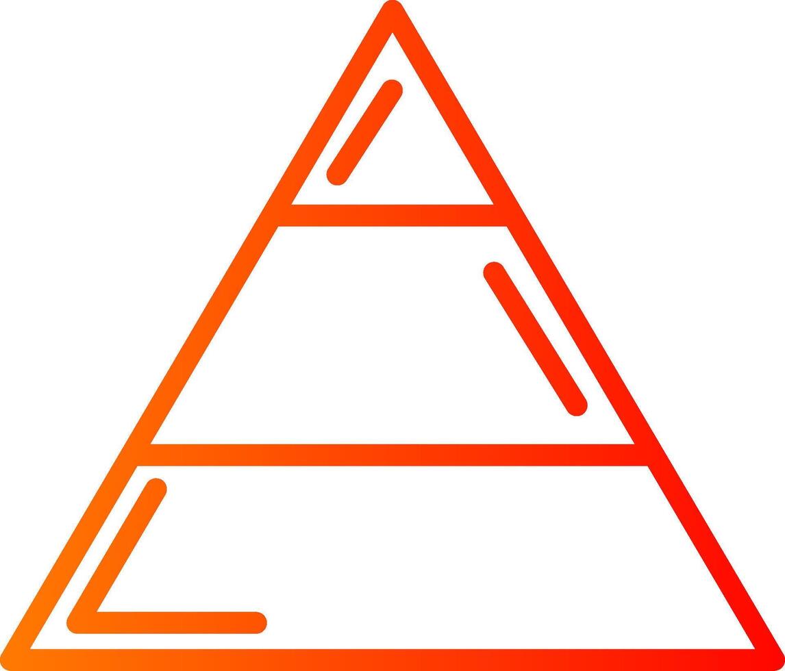 Importance Line Gradient Icon vector