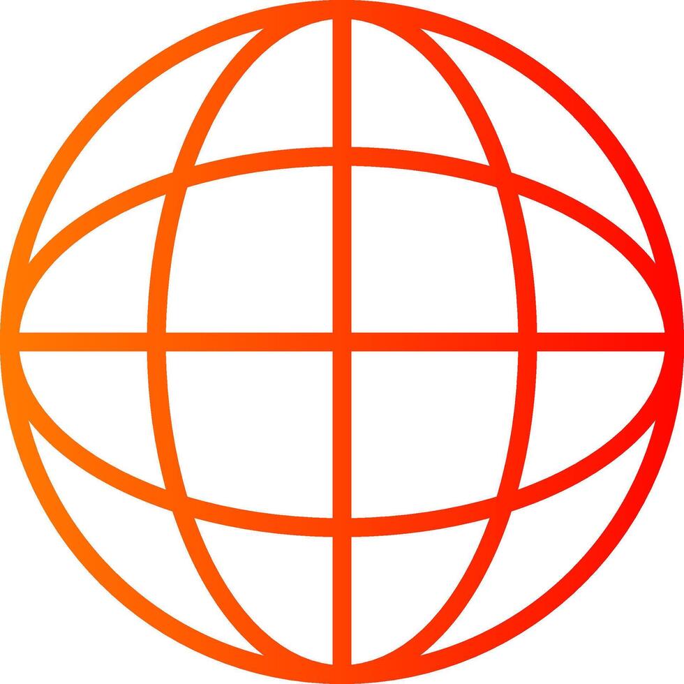 Global Gradient Icon vector