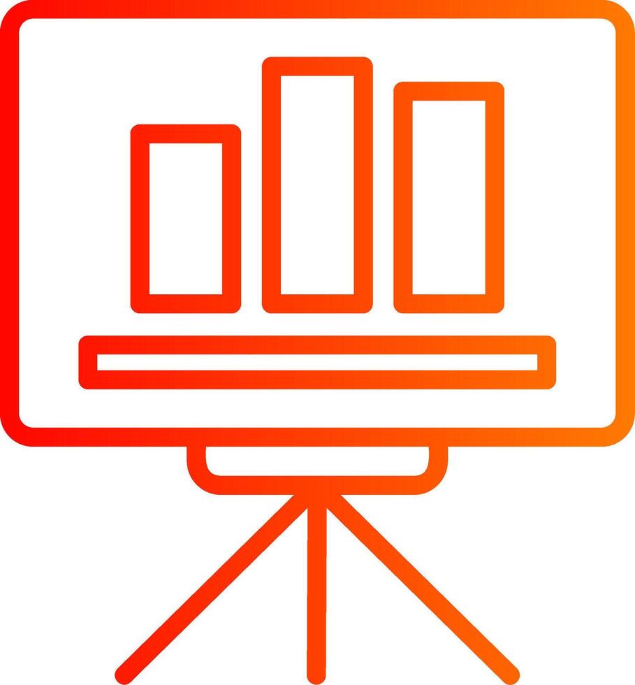 Presentation Gradient Icon vector