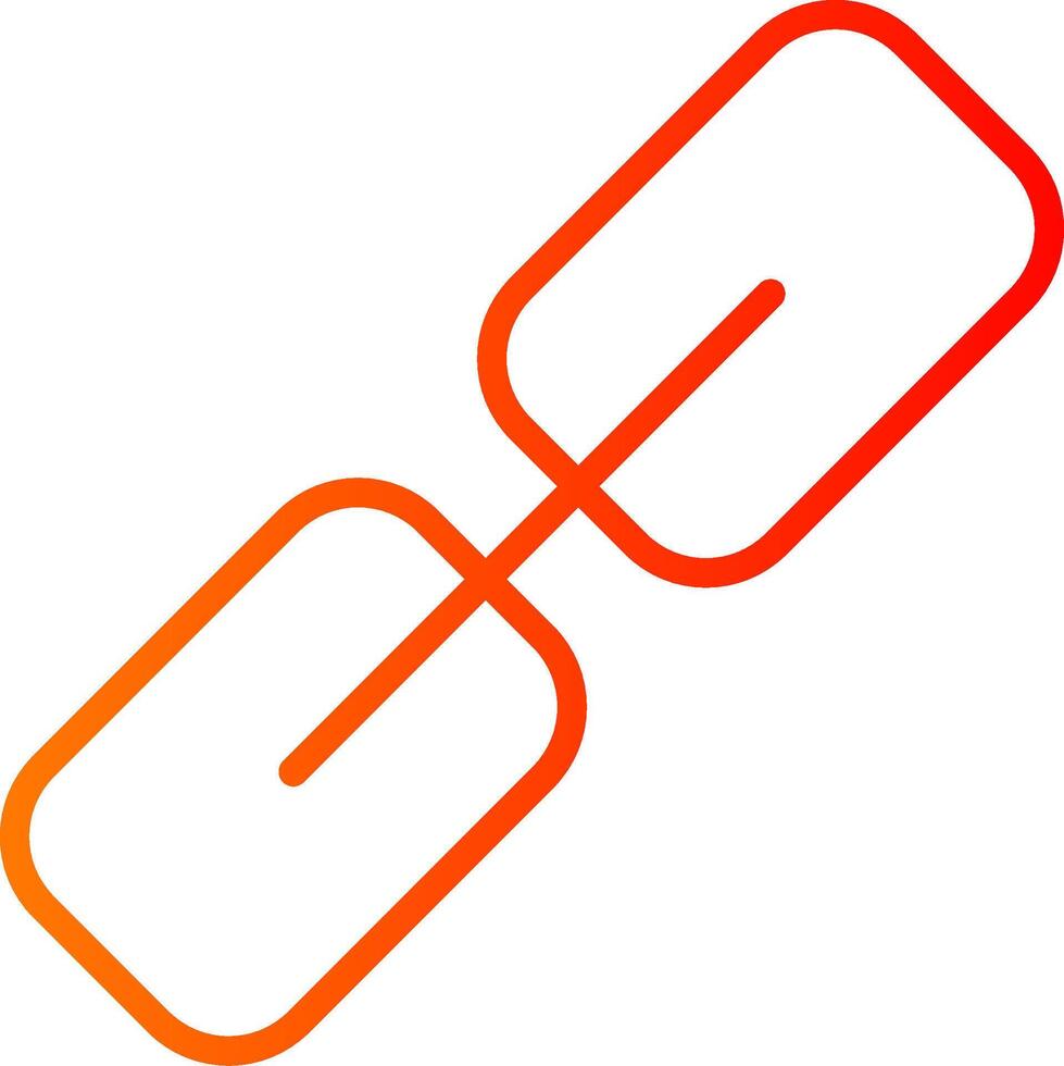 Hyperlink Line Gradient Icon vector