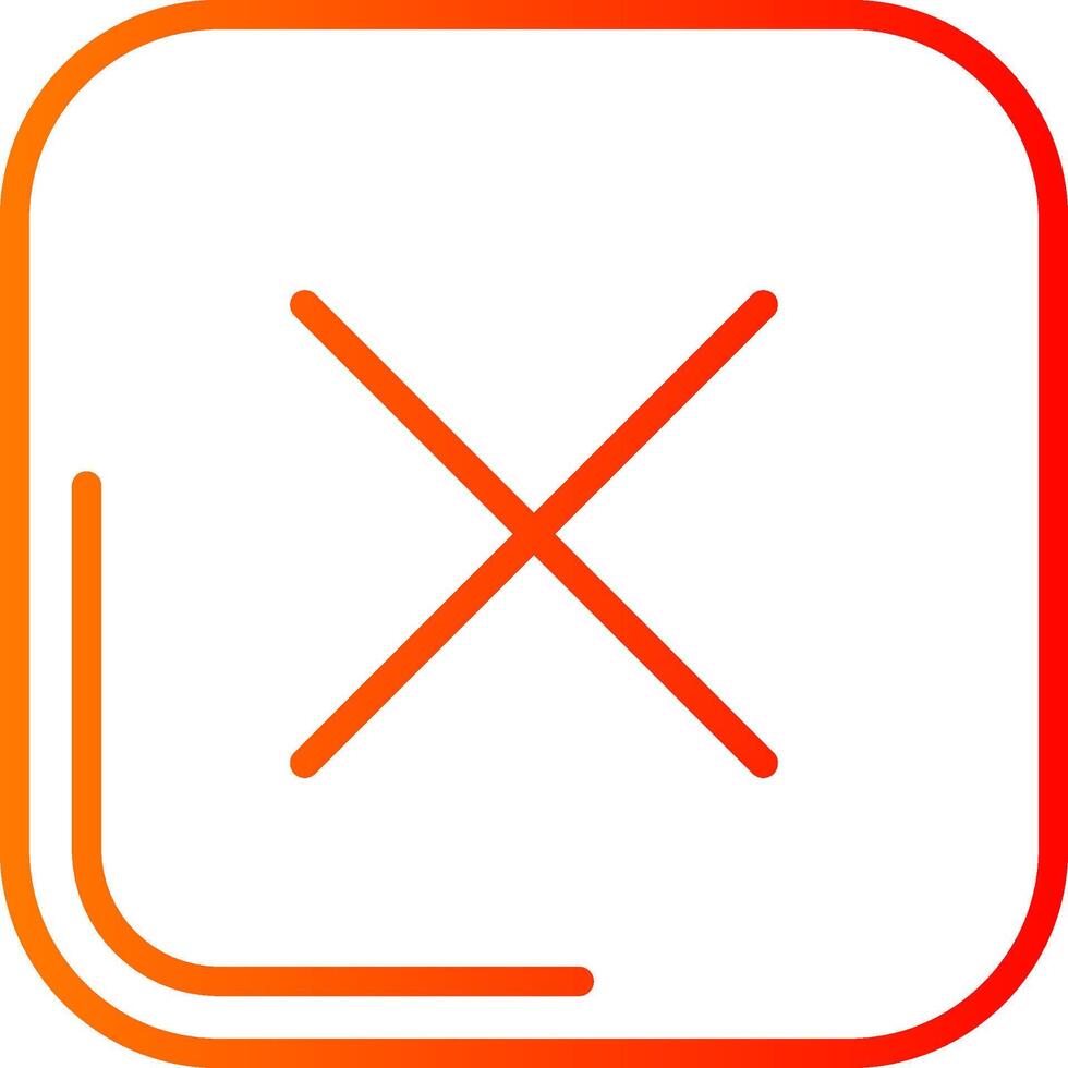 Interface Line Gradient Icon vector