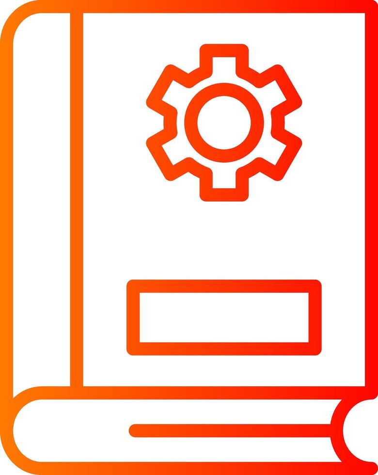 Book Setting Icon vector