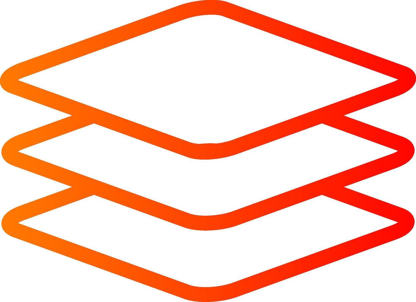 Layers Line Gradient Icon vector