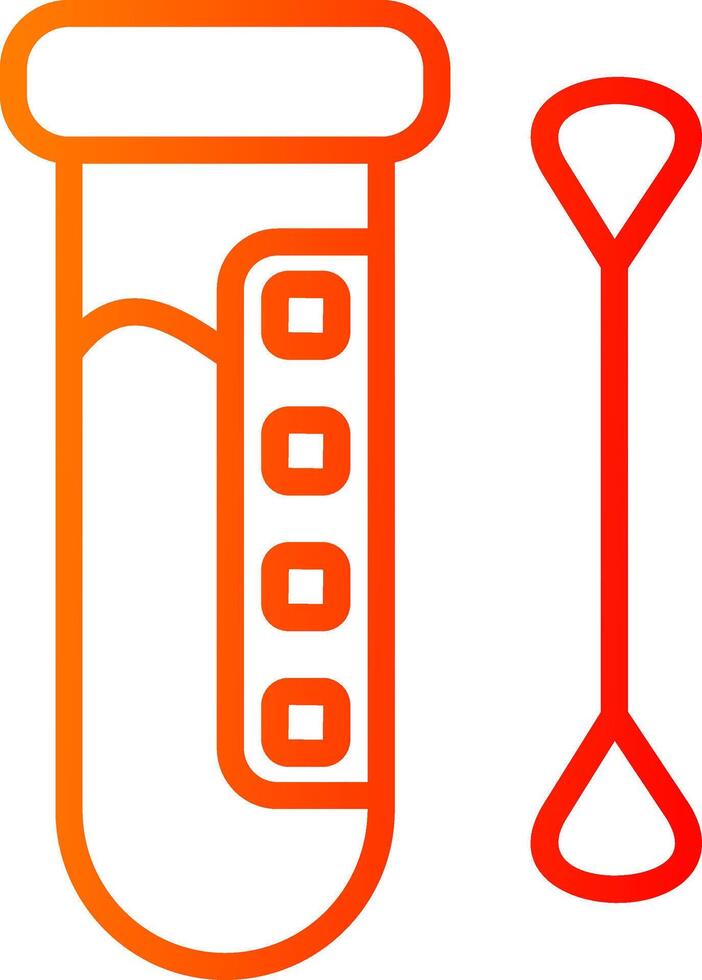 Test Line Gradient Icon vector