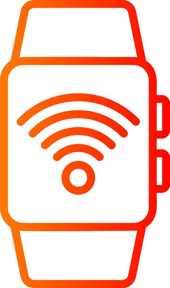 Wifi Line Gradient Icon vector