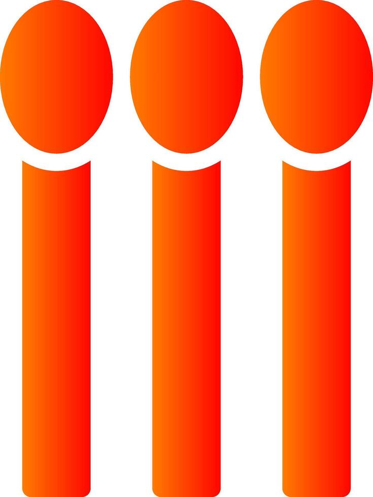 Match Glyph Gradient Icon vector