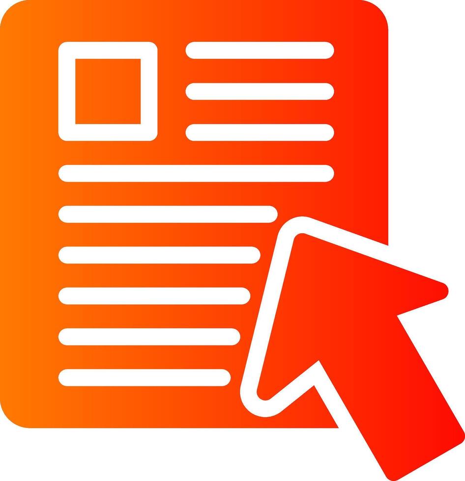 Online Glyph Gradient Icon vector