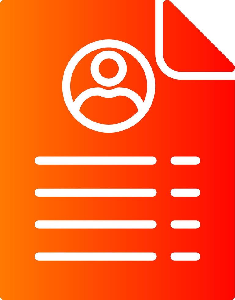 Employment Glyph Gradient Icon vector