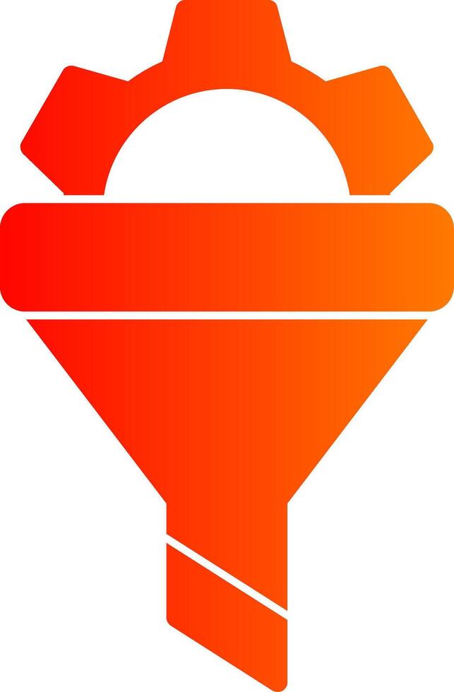 Filtering Glyph Gradient Icon vector