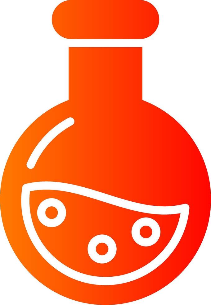 Flask Glyph Gradient Icon vector