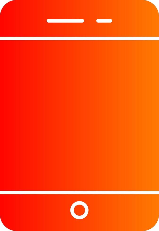 mobile Glyph Gradient Icon vector