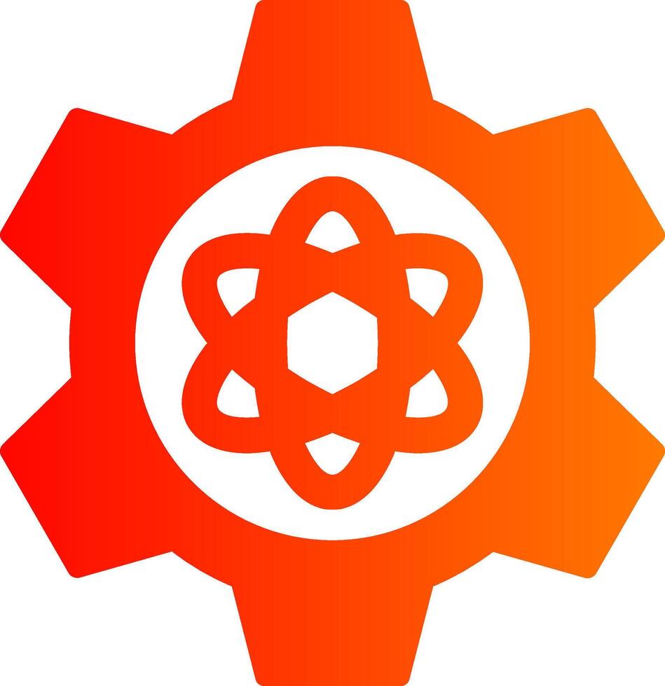 Science Glyph Gradient Icon vector