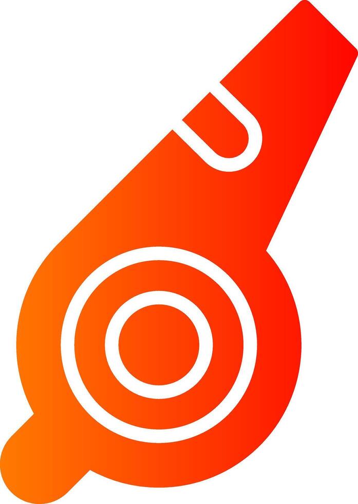 Whistle Glyph Gradient Icon vector
