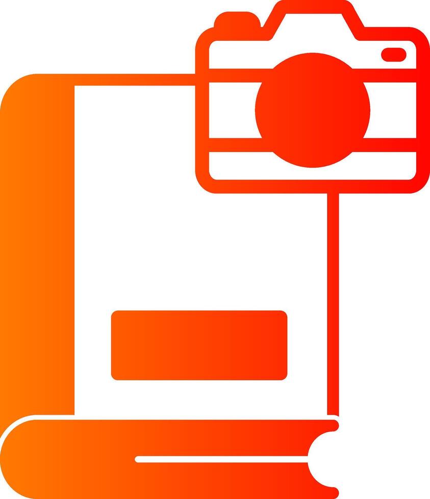 Photography Glyph Gradient Icon vector