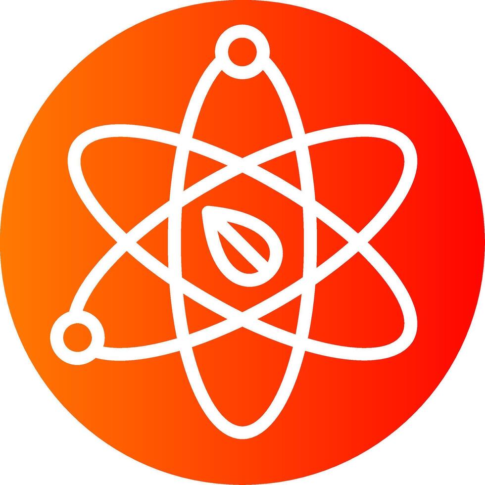 Science Glyph Gradient Icon vector