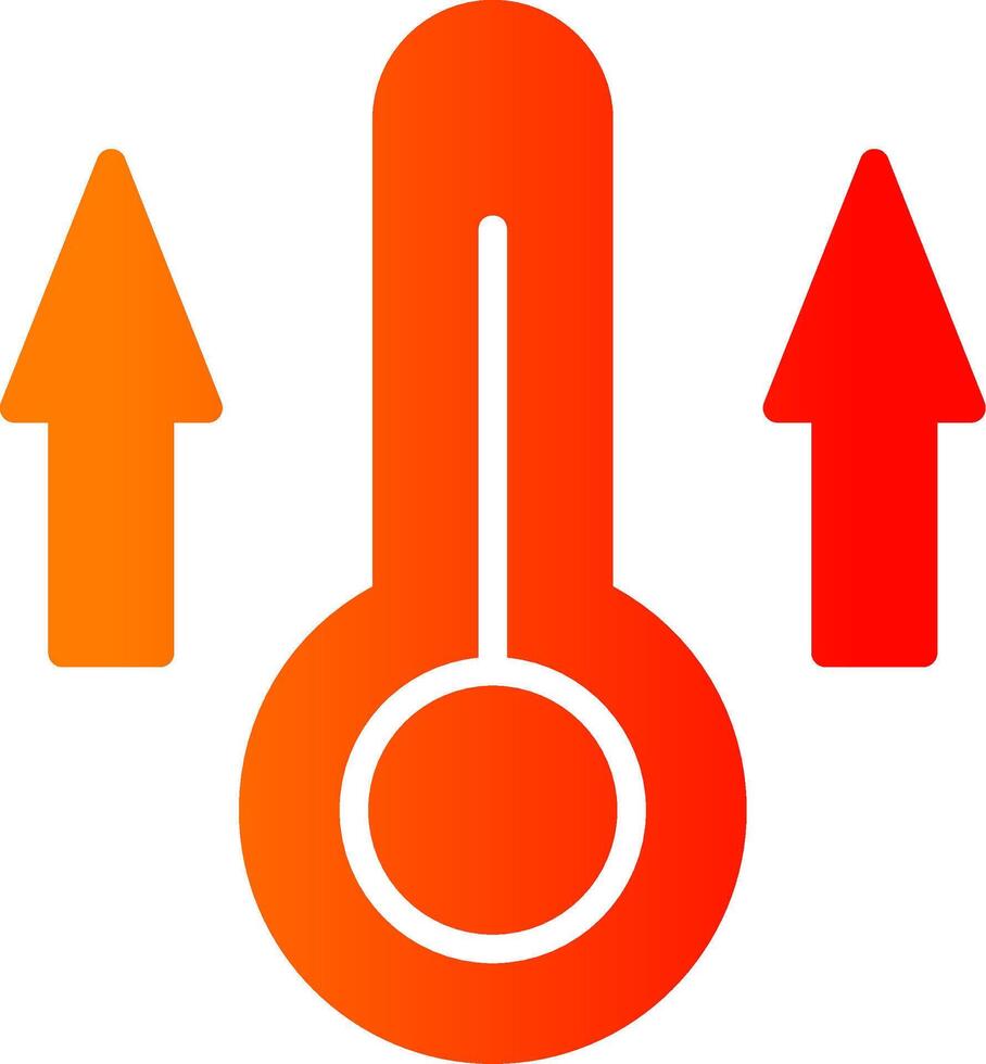 Fever Glyph Gradient Icon vector