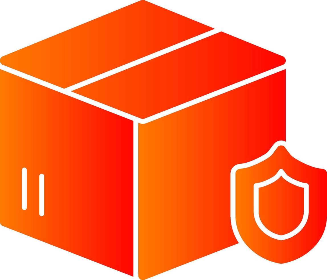 Package Glyph Gradient Icon vector