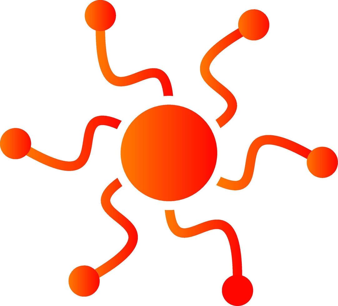 Connections Glyph Gradient Icon vector