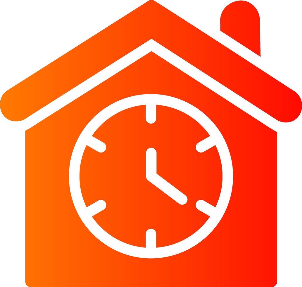 Waiting Glyph Gradient Icon vector