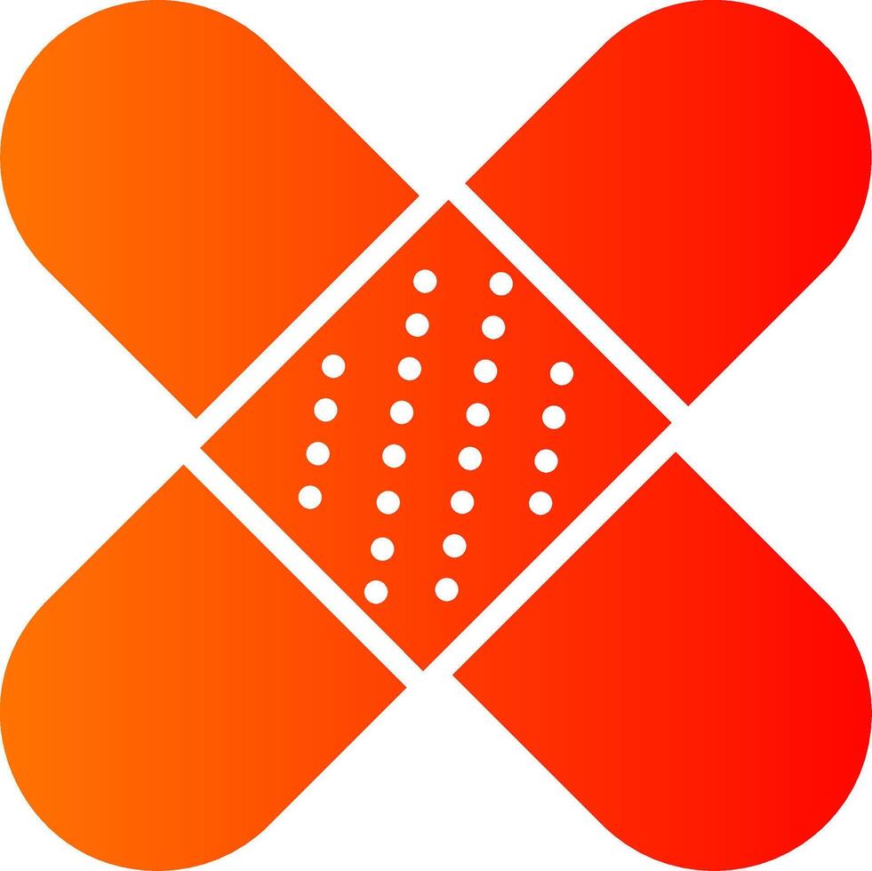 Bandage Glyph Gradient Icon vector