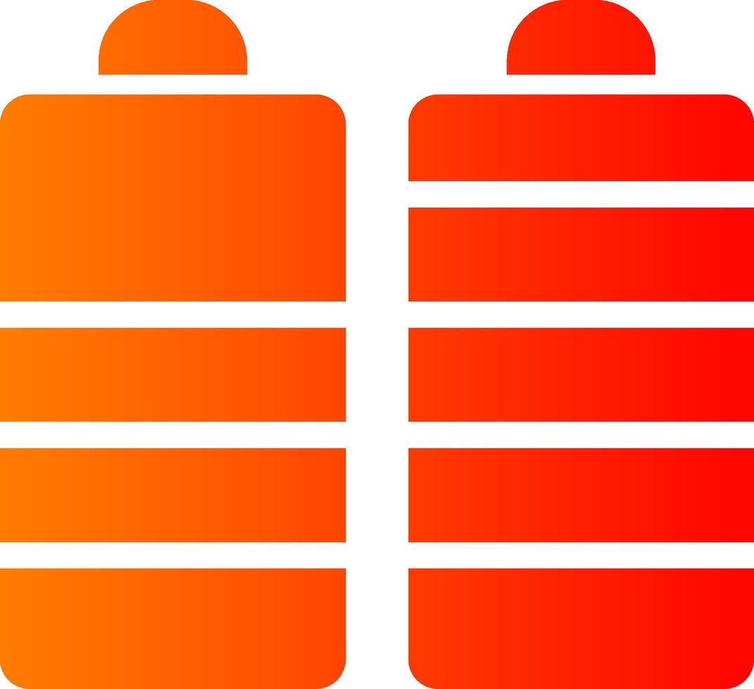 Battery Glyph Gradient Icon vector