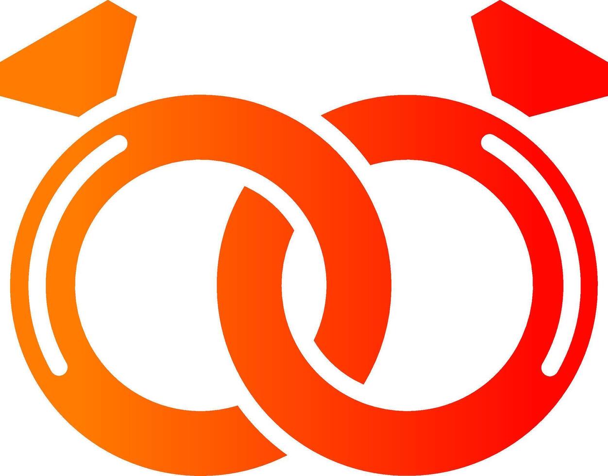 Ring Glyph Gradient Icon vector