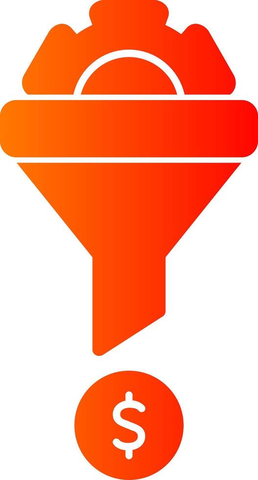 Conversion Glyph Gradient Icon vector