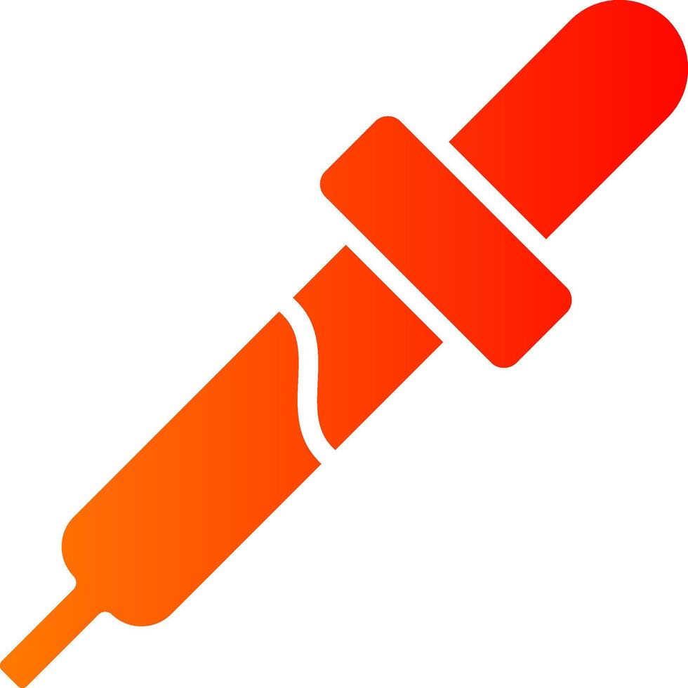 Eye Dropper Glyph Gradient Icon vector