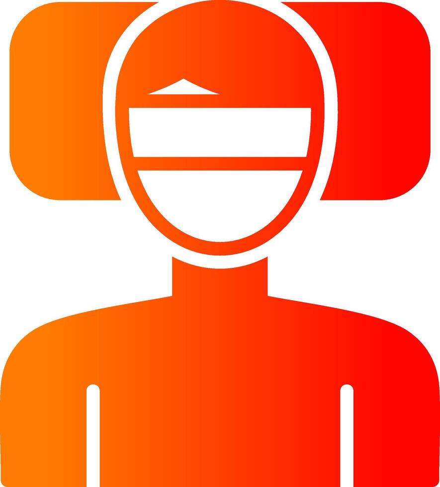 Fever Glyph Gradient Icon vector