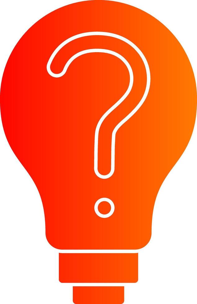 Decision Making Glyph Gradient Icon vector