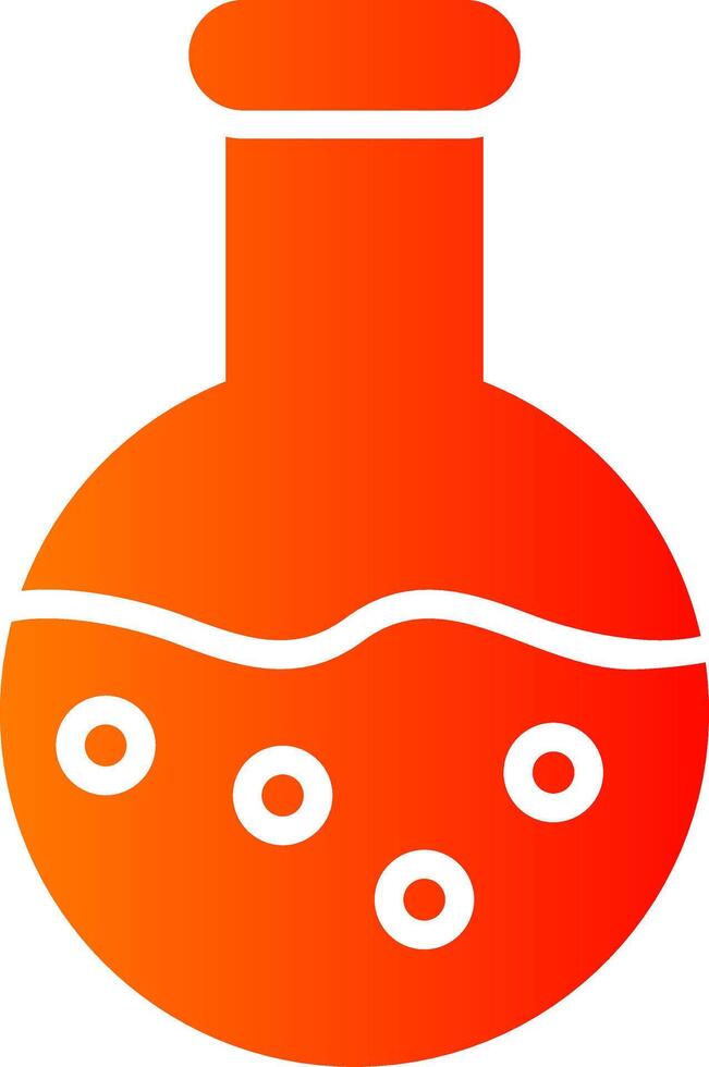 Flask Glyph Gradient Icon vector