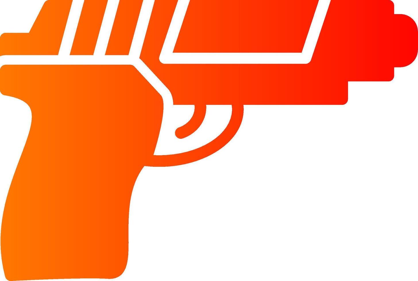 Gun Glyph Gradient Icon vector