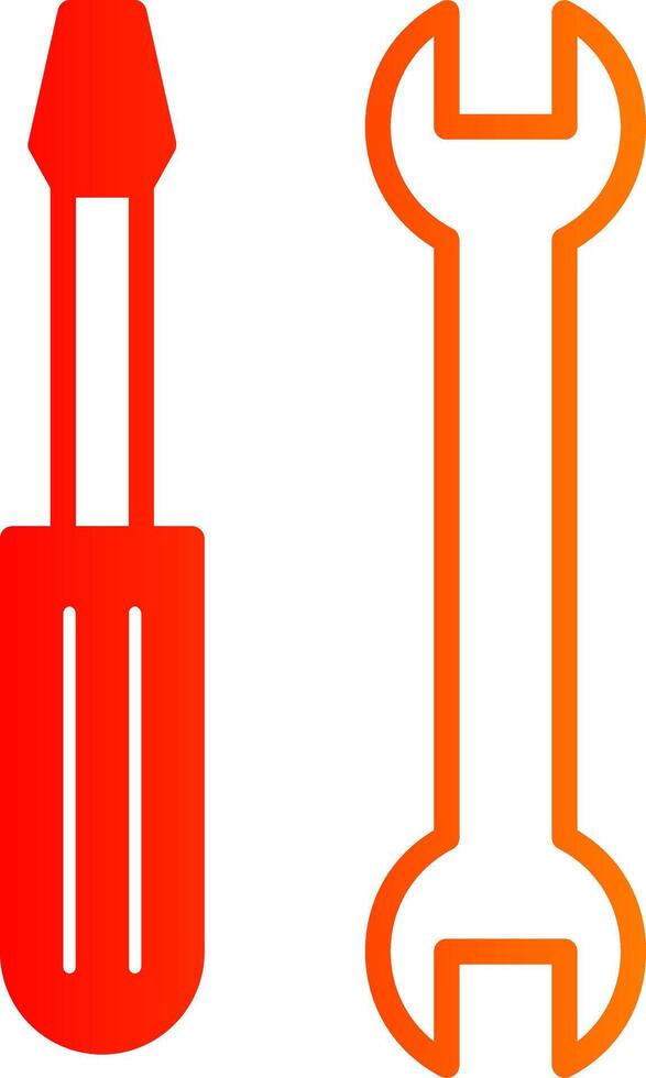 Tools Glyph Gradient Icon vector