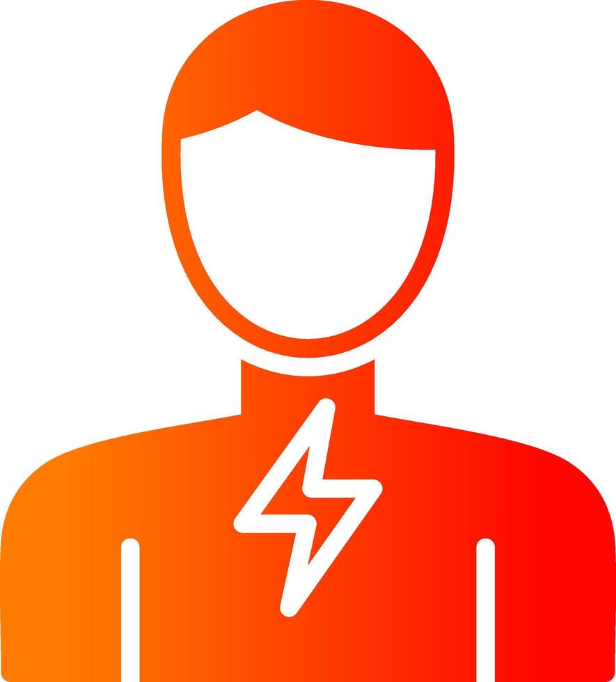 Sore Throat Glyph Gradient Icon vector