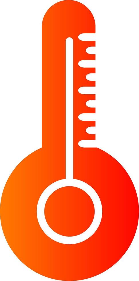 Thermometer Glyph Gradient Icon vector