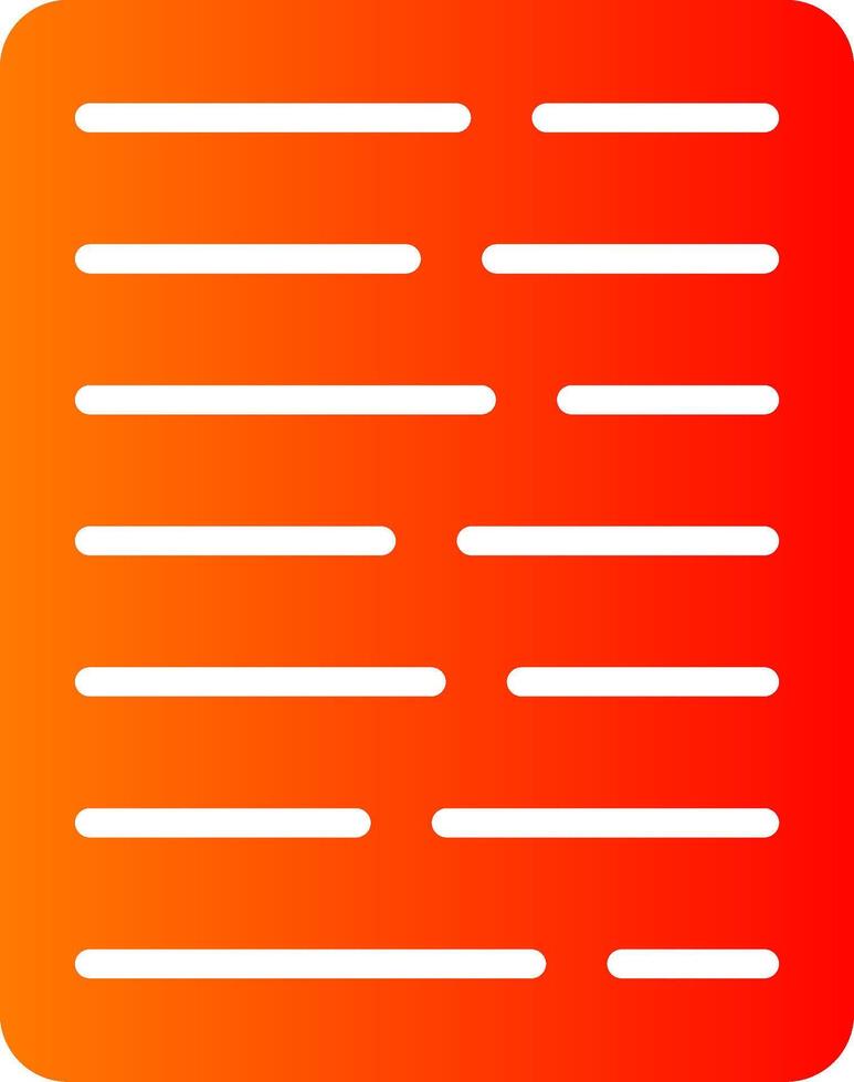 Test Glyph Gradient Icon vector