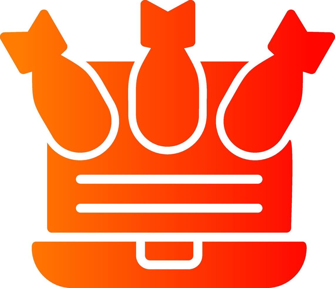 Ddos Gradient Icon vector