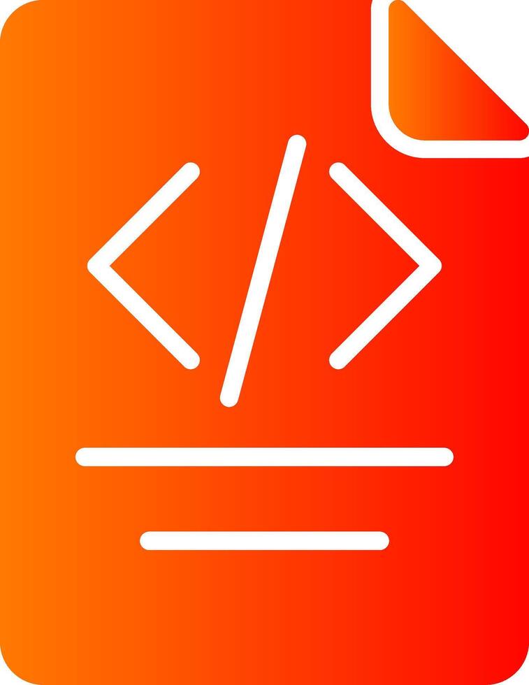 Paper Glyph Gradient Icon vector