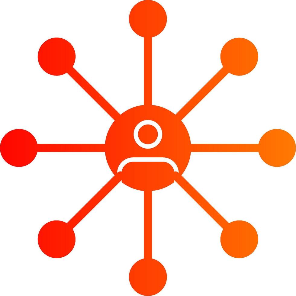 Sucess Glyph Gradient Icon vector