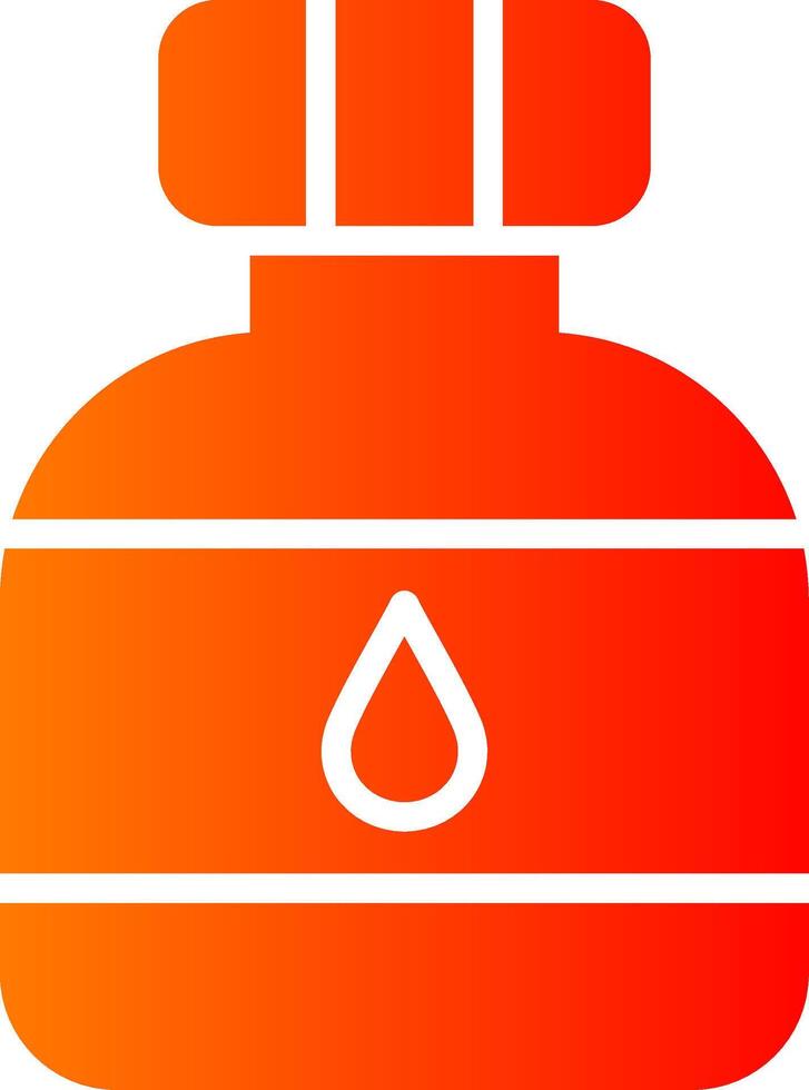 Canteen Glyph Gradient Icon vector