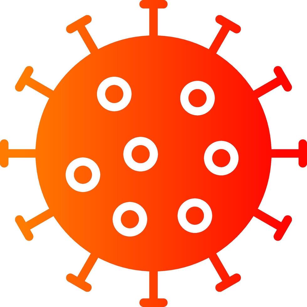 Coronavirus Glyph Gradient Icon vector