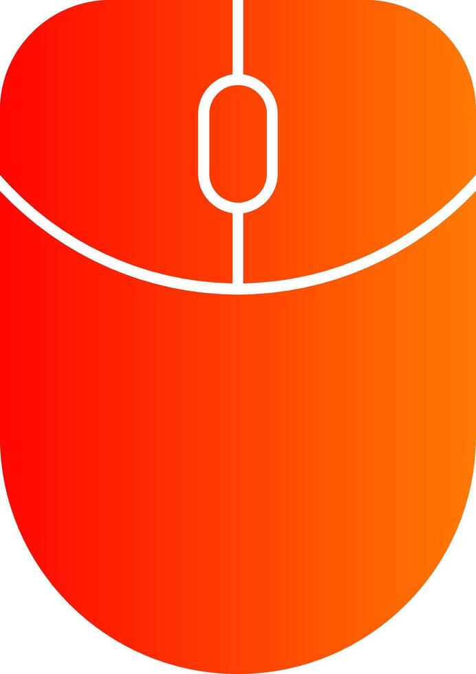 Mouse Glyph Gradient Icon vector