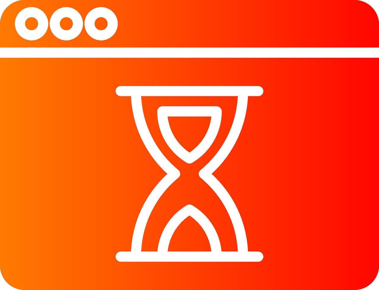 Waiting Glyph Gradient Icon vector