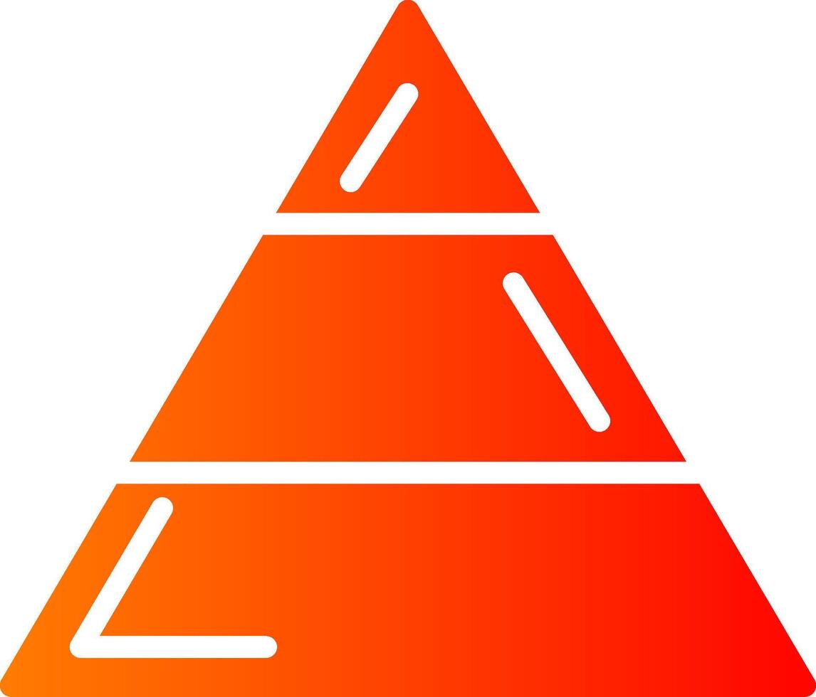 Importance Glyph Gradient Icon vector