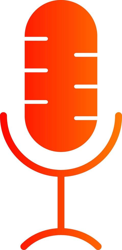 Microphone Glyph Gradient Icon vector