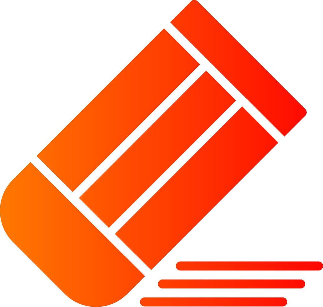 Eraser Glyph Gradient Icon vector