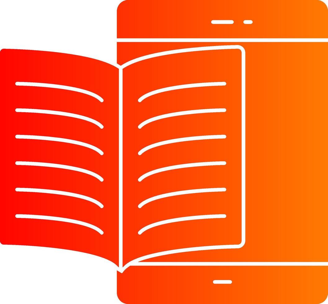 Elearning Glyph Gradient Icon vector