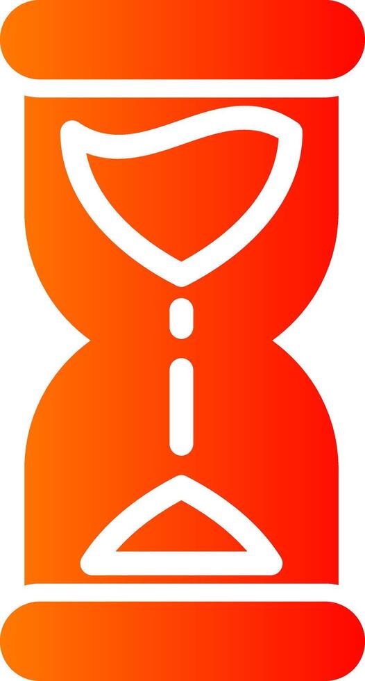 Hourglass Glyph Gradient Icon vector