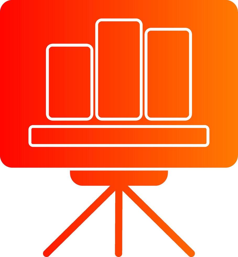 Presentation Gradient Icon vector