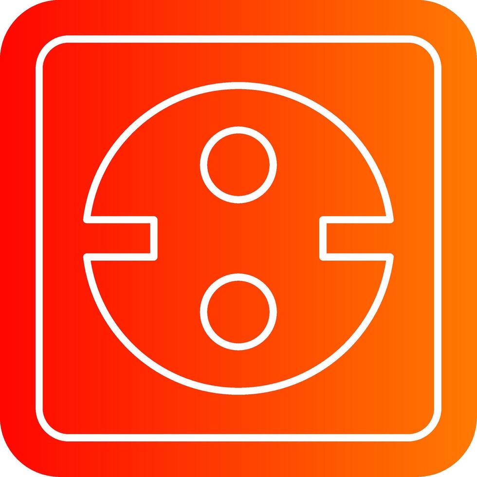 Socket Glyph Gradient Icon vector